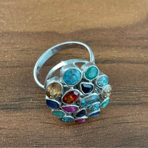 New✨Precious Gems Quality Pure Silver Ring - uniquely hand crafted 💎 - Picture 8 of 8